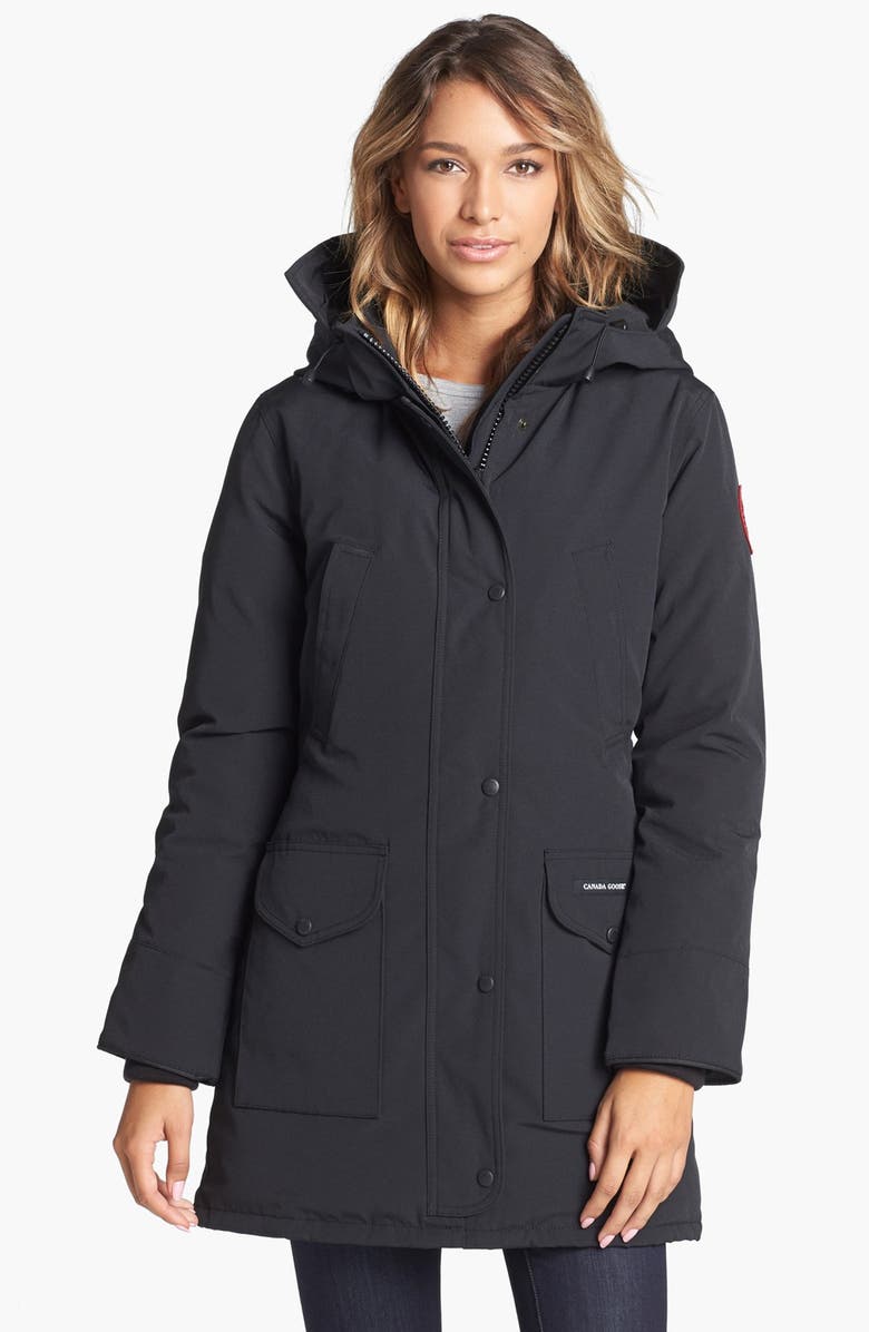 Canada Goose Trillium Regular Fit Down Parka with Genuine Coyote Fur Trim, Alternate, color, 