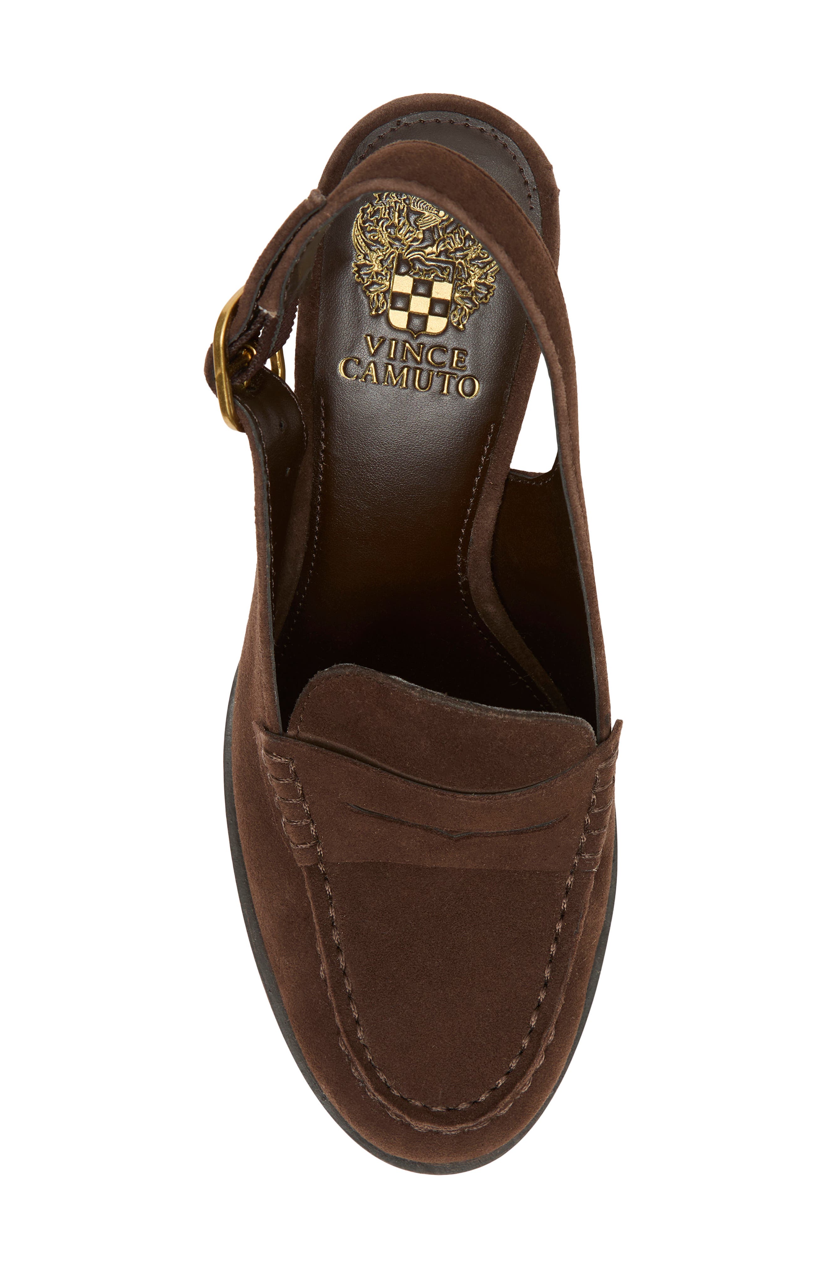 Grinie Slingback Penny Loafer Pump, Alternate, color, BROWNIE