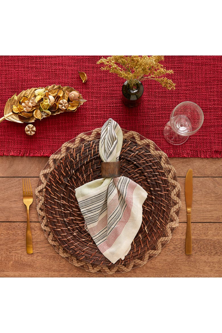 Variegated Cotton Napkin Set/6, Alternate, color, Multi-Color