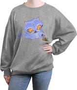 KPop Demon Hunters Junior's Mischievous Feline Flowerpot Sweatshirt