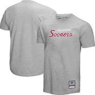 Mitchell & Ness Men's Mitchell & Ness  Gray Oklahoma Sooners Elite Script T-Shirt