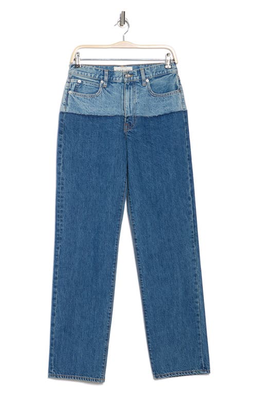 SLVRLAKE SLVRLAKE SOPHIE REWORKED DOUBLE HIGH WAIST STRAIGHT LEG JEANS