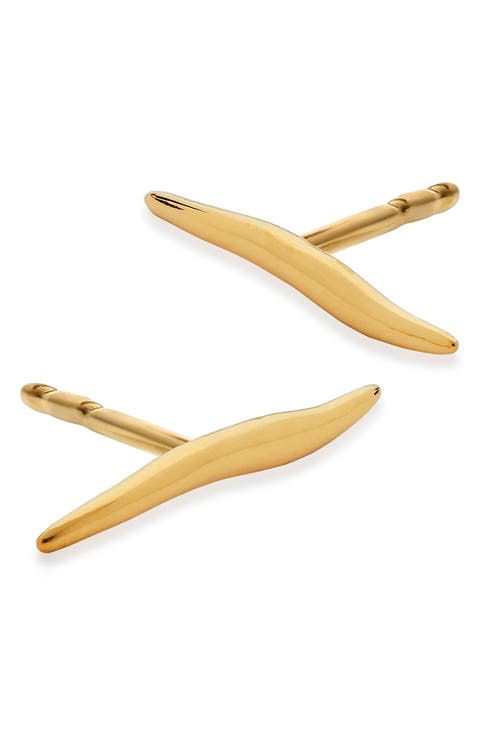 Nura Reef Bar Stud Earrings