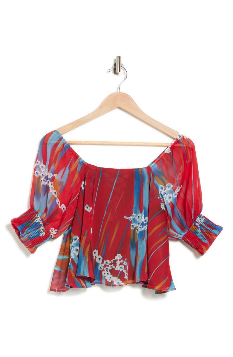 Walter Baker Drea Smocked Top, Alternate, color,