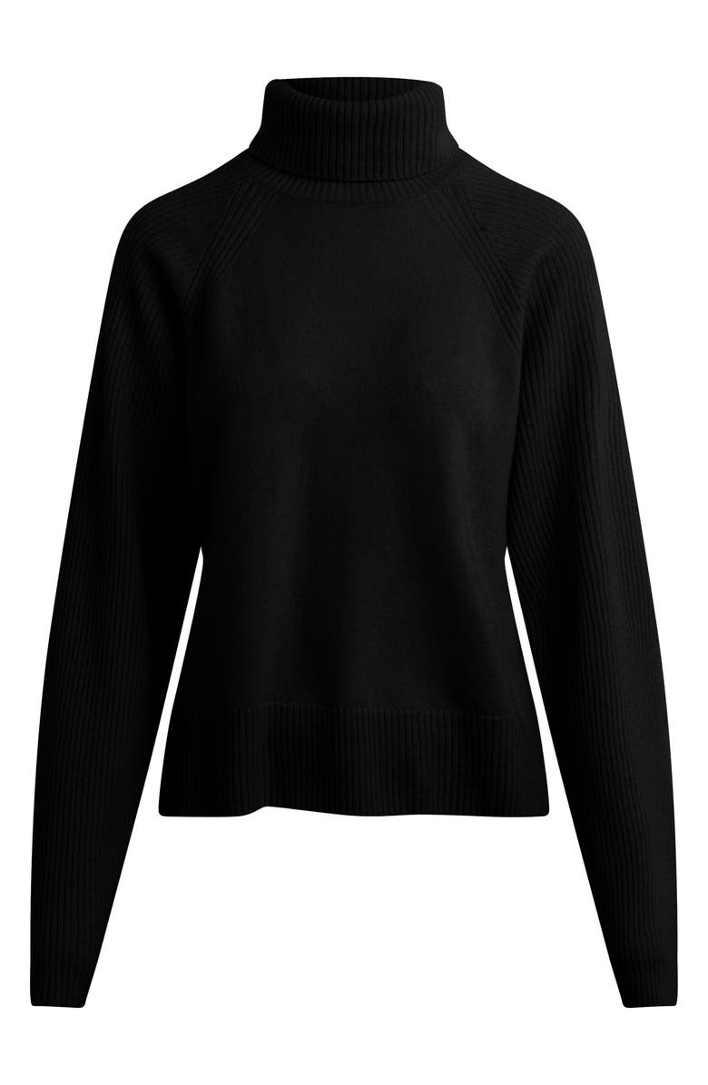 Favorite Daughter The Minimalist Cashmere Turtleneck Sweater, Alternate, color, Black