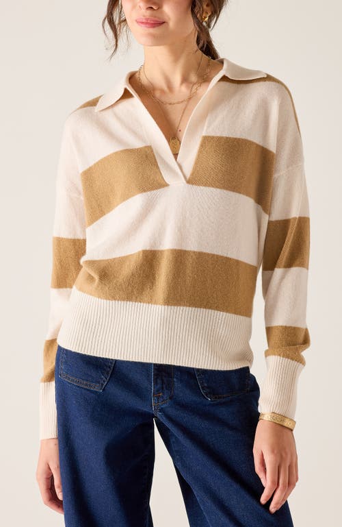 Voyageur By Mersea Regatta Cashmere Polo Sweater In Multi
