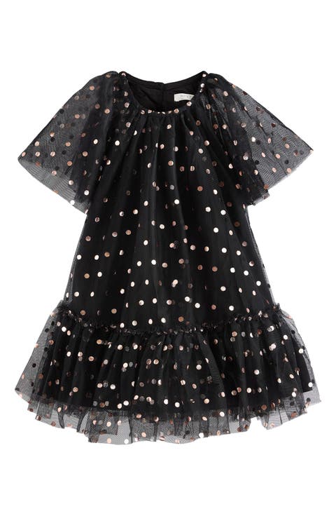 Kids' Foil Dot Tulle Party Dress (Little Kid)