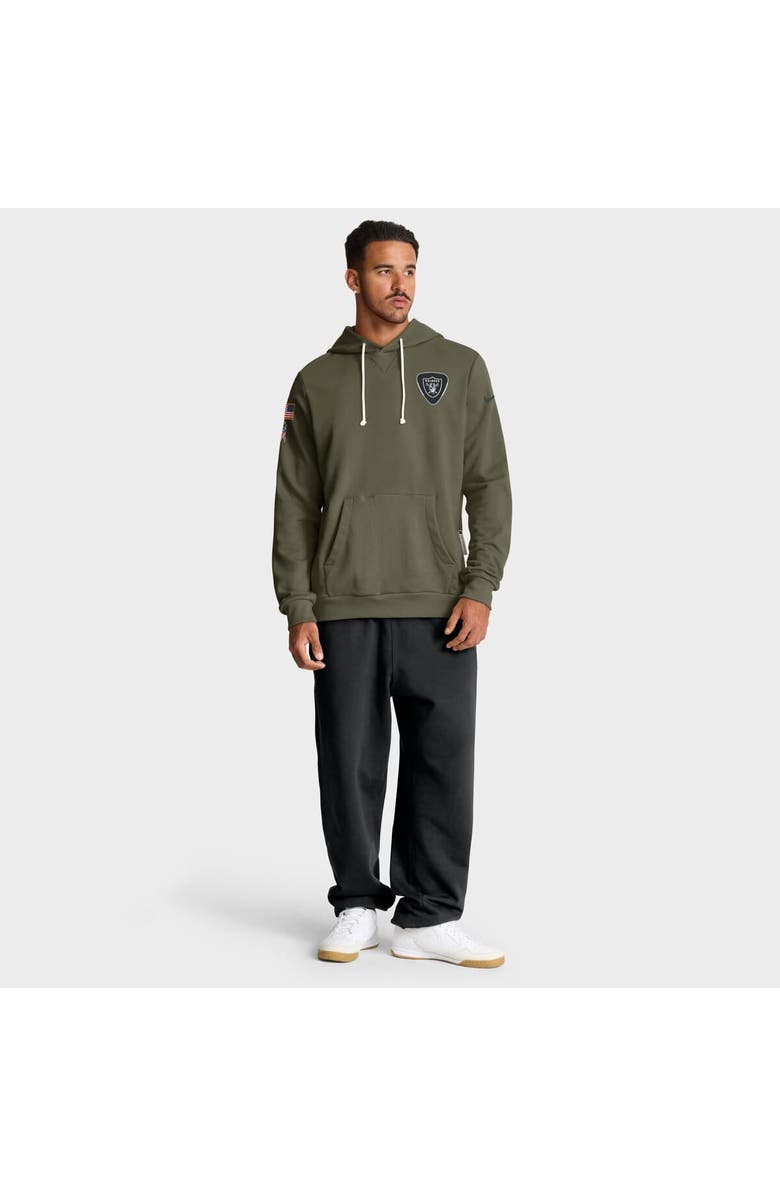 Nike Men's Nike Olive Las Vegas Raiders 2025 Salute to Service Sideline Standard Issue Dri-FIT Hoodie, Alternate, color, Olive