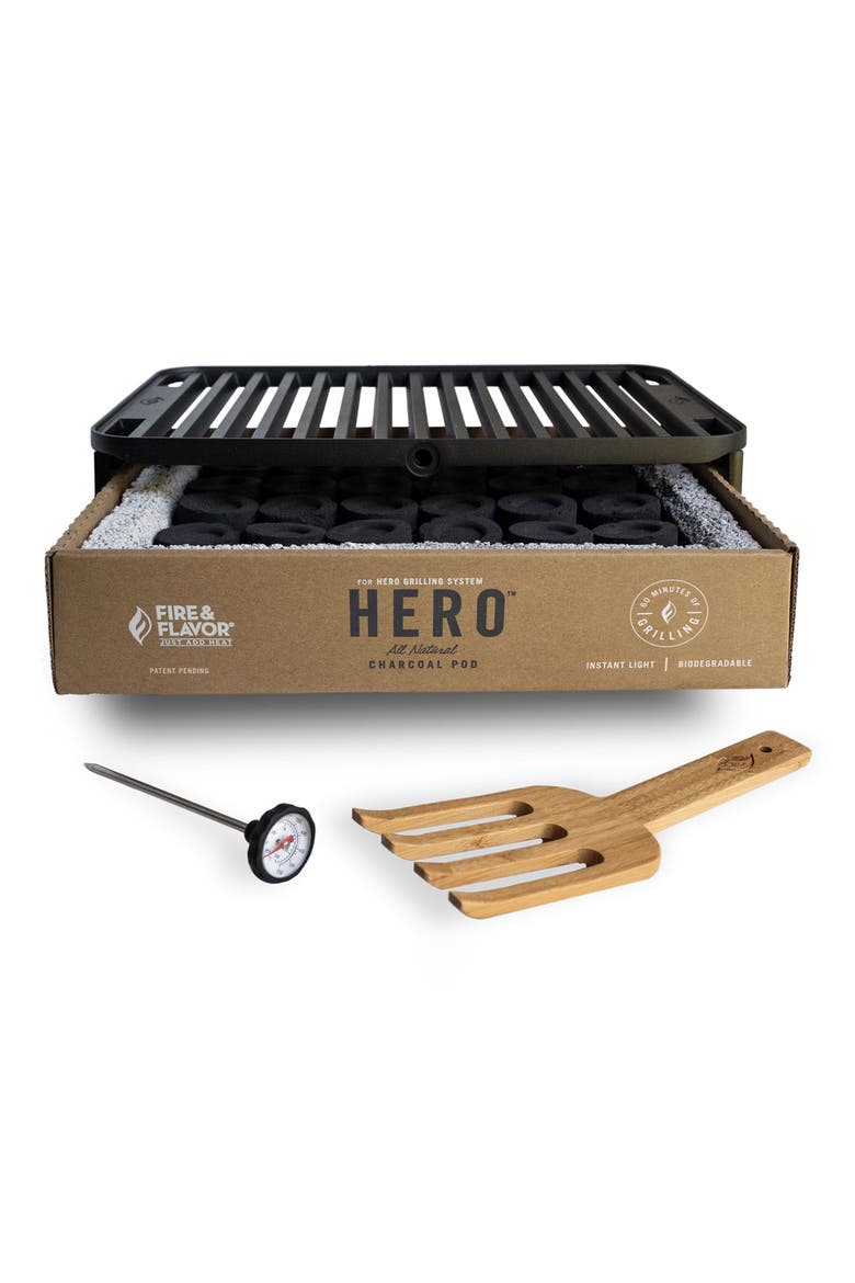 Hero™ Portable Charcoal Pod Grilling System, Alternate, color, MULTI