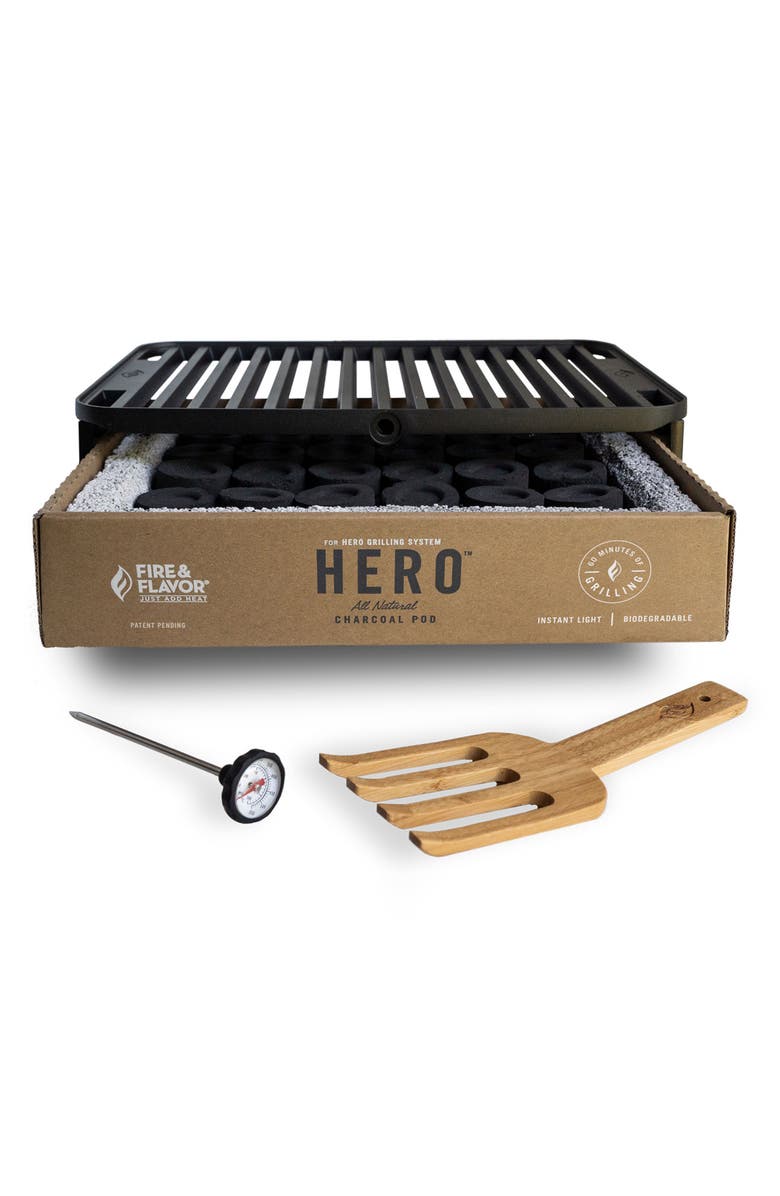 FIRE AND FLAVOR Hero<sup>™</sup> Portable Charcoal Pod Grilling System, Alternate, color, 