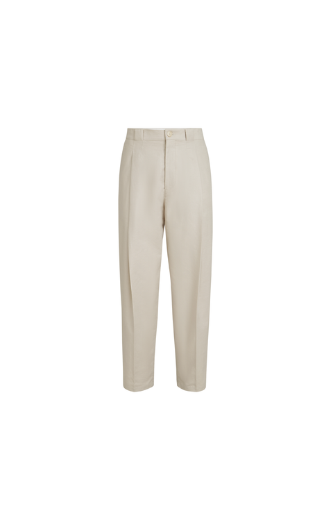 Cotton and linen trousers