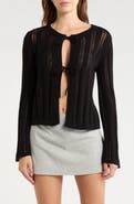 Abound Tie Front Cardigan