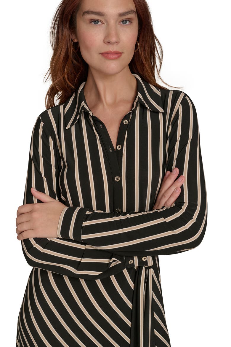 Long Sleeve Midi Dress, Alternate, color, BLACK.SAND