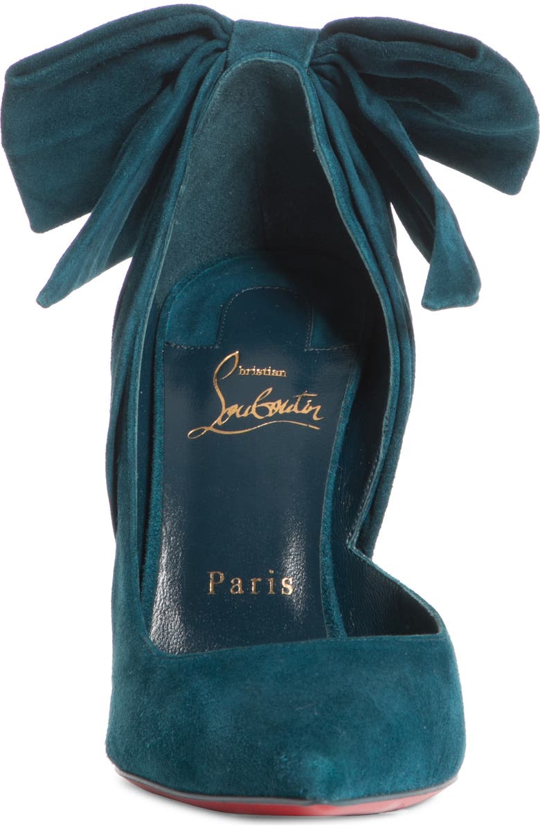 Christian Louboutin Rabakate Bow Pointed Toe Pump, Alternate, color,