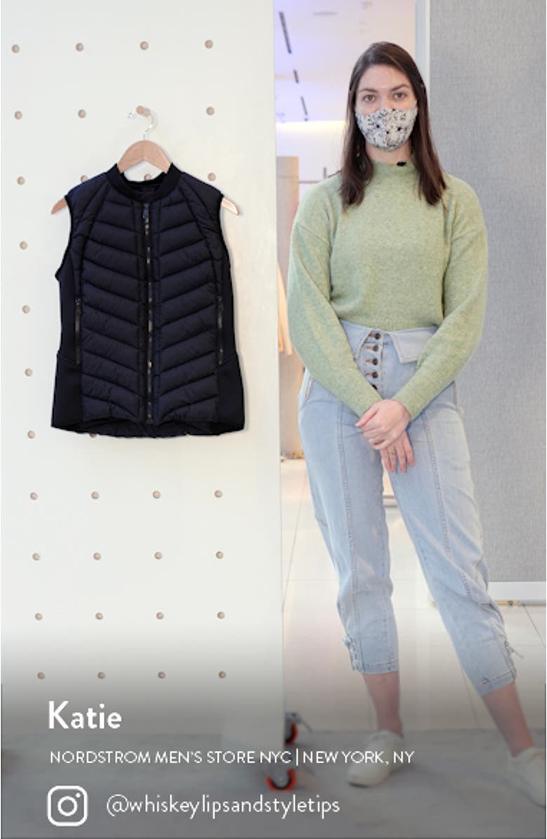 Neoprene Trim Channel Quilted Vest, sales video thumbnail