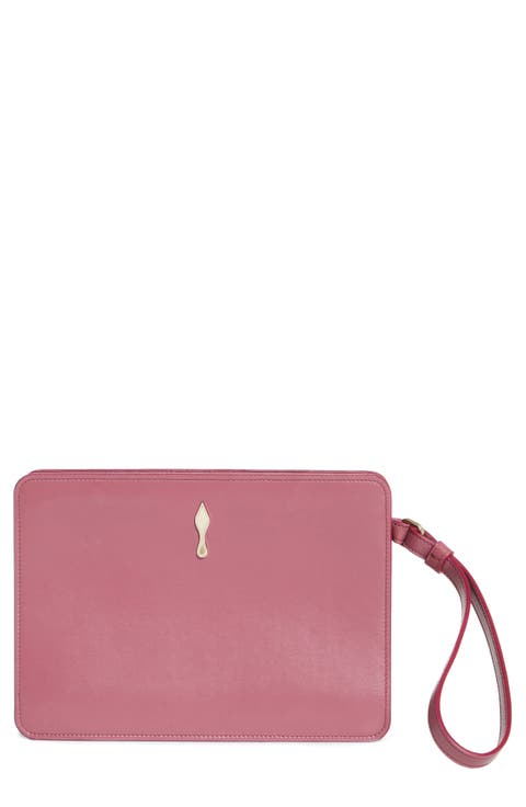 Small Bettina Leather Wristlet