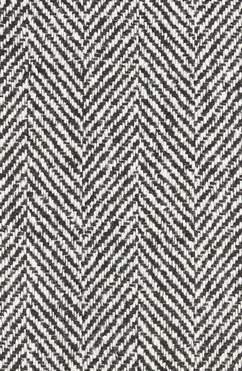 RED Valentino Oversize Double Breasted Herringbone Tweed Coat, Alternate, color, 