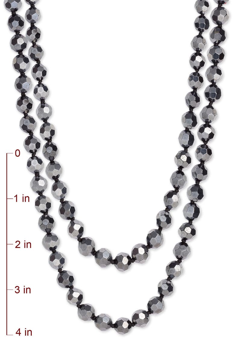 Nordstrom Metallic Bead Extra Long Necklace, Alternate, color,