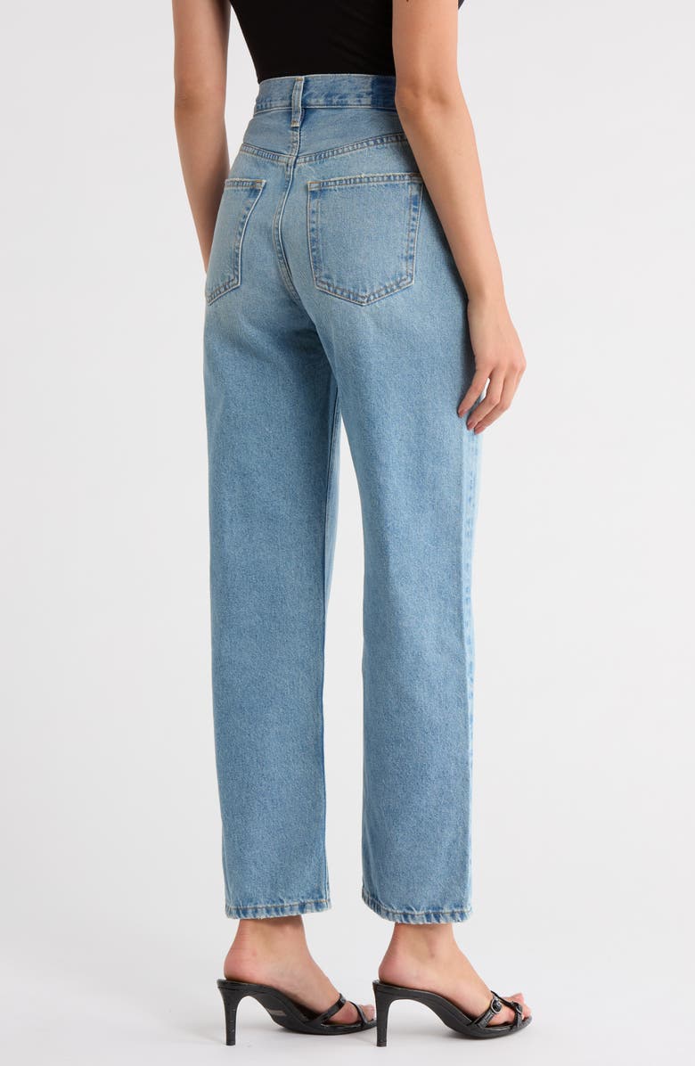 ÉTICA Tyler High Waist Straight Leg Jeans, Alternate, color, Current