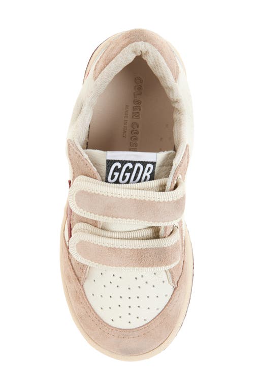 Golden Goose Kids' Ball Star Sneaker In White/red/pink