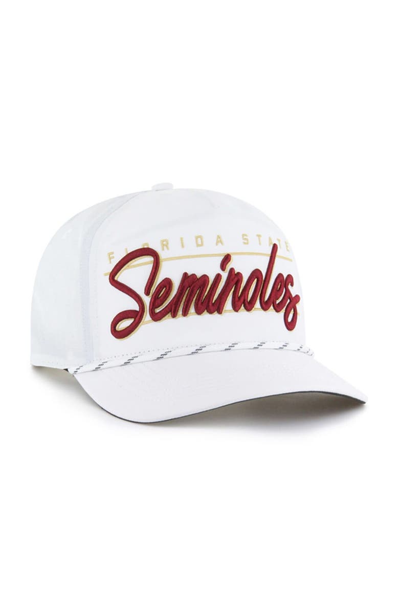 '47 Men's '47 White Florida State Seminoles Condor Hitch brrr° Adjustable Hat, Alternate, color, 