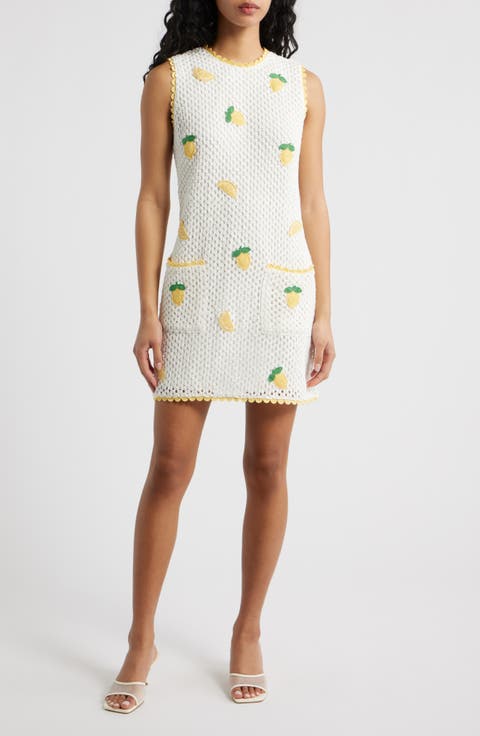 Wynn Sleeveless Crochet Minidress