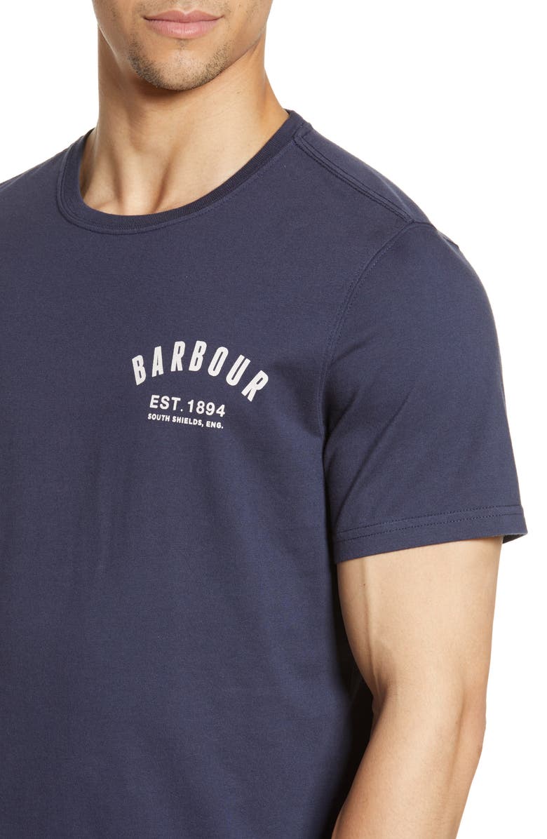 Barbour Preppy Logo T-Shirt, Alternate, color, New Navy