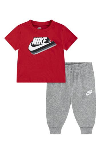 Nike Gradient Futura Pants Set In Red