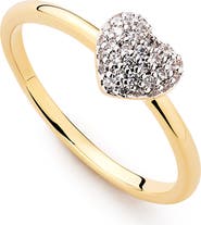 Ana Luisa Ellery Cubic Zirconia Pavé Heart Ring