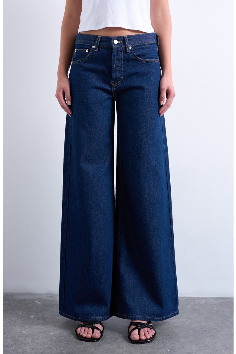 Horizon Wide Leg Jeans, Main, color, MEDIUM BLUE