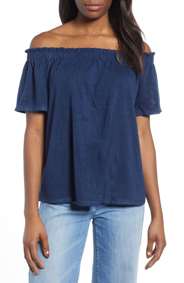Bobeau Carlee Off the Shoulder Top, Main, color,
