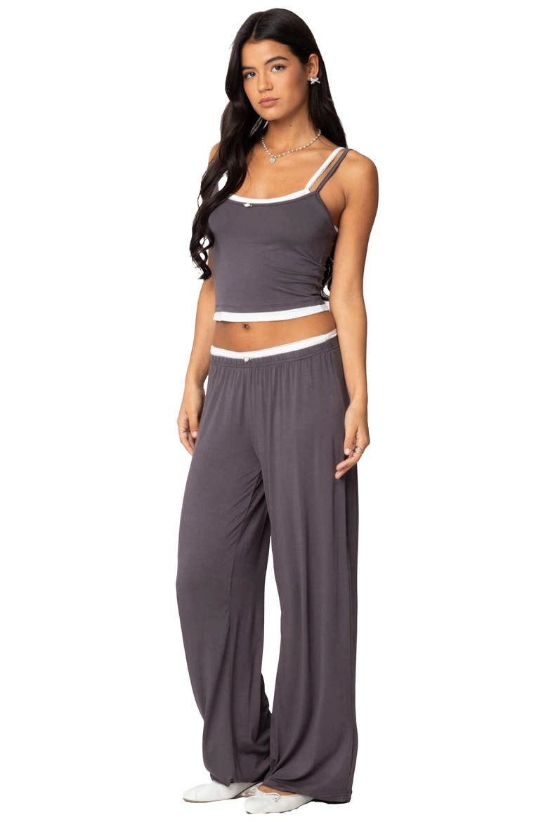 Elsa Layered Pants, Alternate, color, GRAY