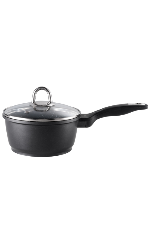 Cuisine::pro ® Granite Saucepan With Lid 1.3qt In Black