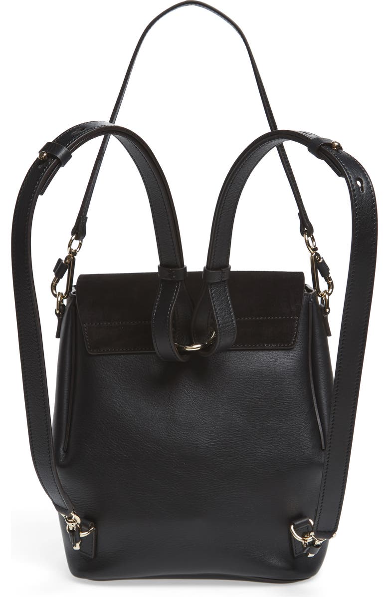 Chloé Medium Faye Suede & Leather Backpack, Alternate, color,