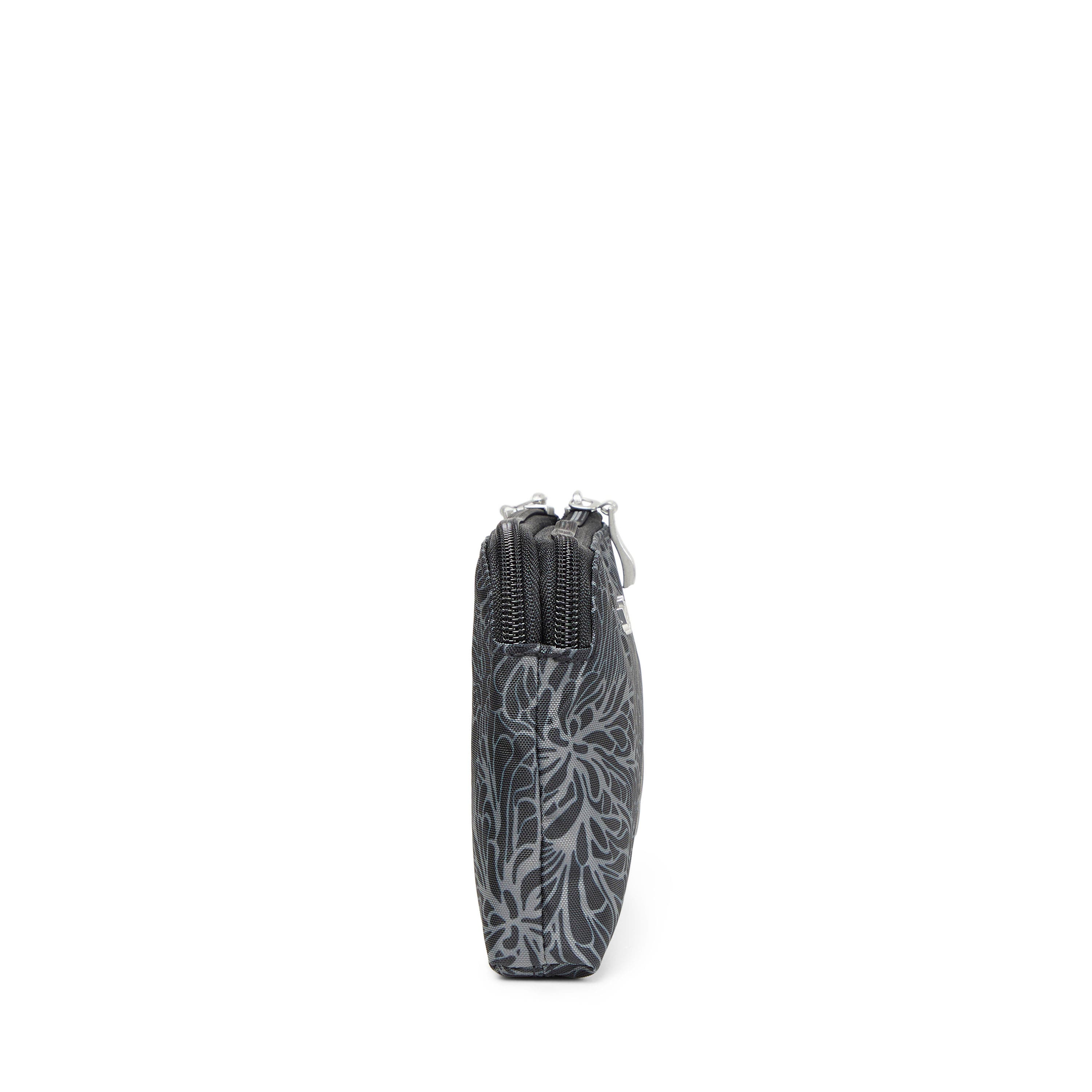 On the Go Daily RFID Zip Pouch, Alternate, color, Midnight Blossom