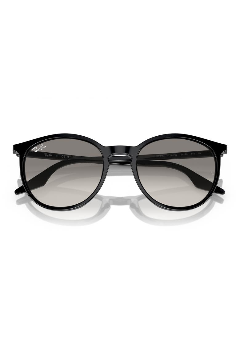 51mm Gradient Phantos Sunglasses, Alternate, color, BLACK