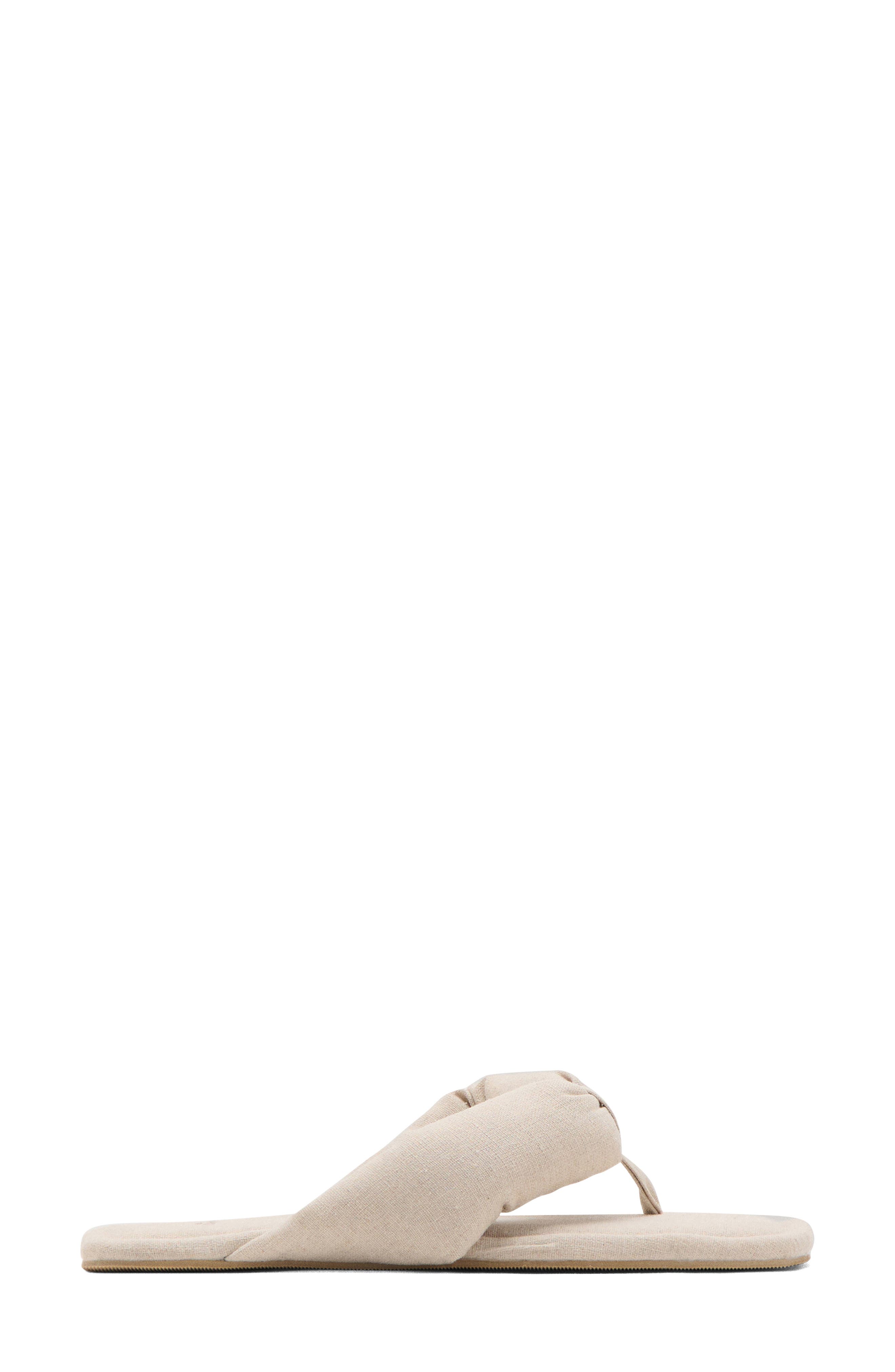 MANGO Padded Flip Flop, Alternate, color, Beige