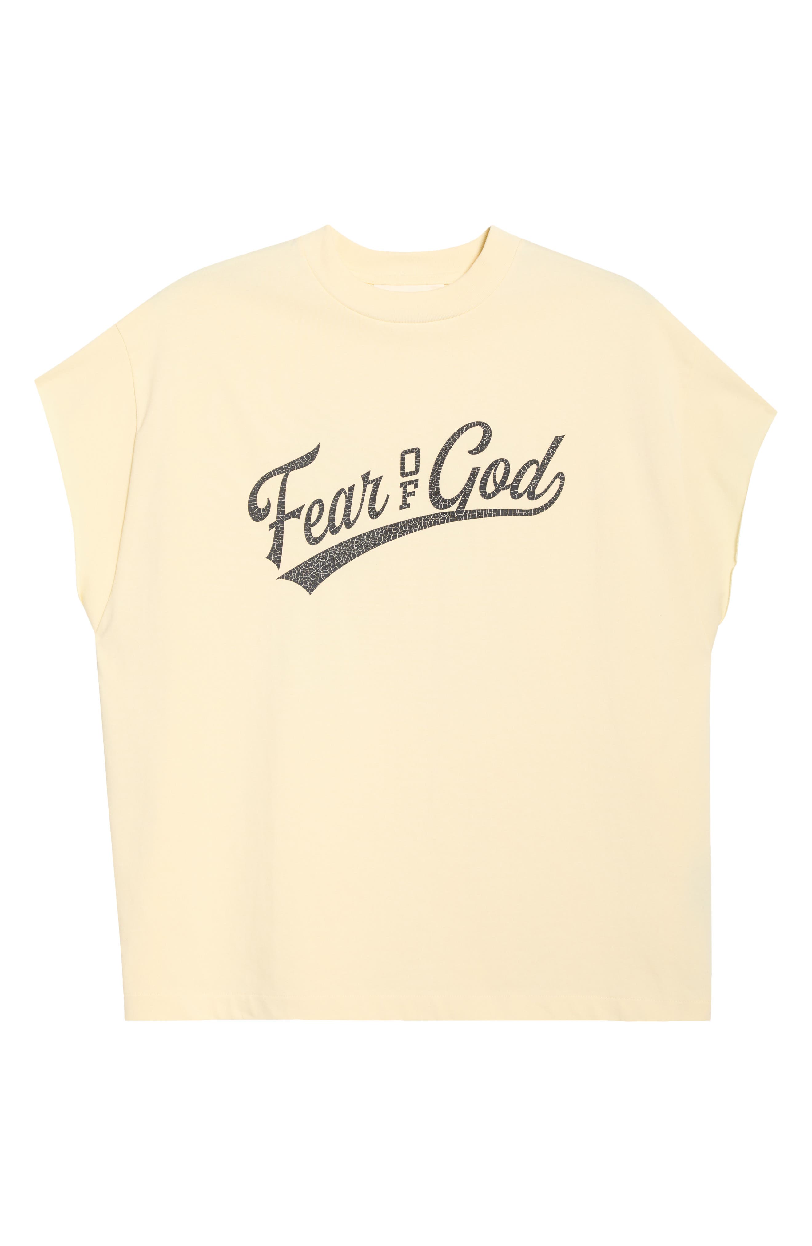Fear of God Essentials '90's Logo Graphic Cut Off Cotton Tank — фото 5