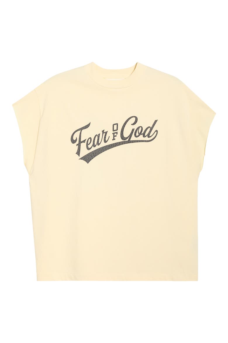 '90's Logo Graphic Cut Off Cotton Tank, Alternate, color, CHALK
