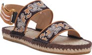 Valentino Garavani Floral Double Strap Espadrille Slingback Sandal