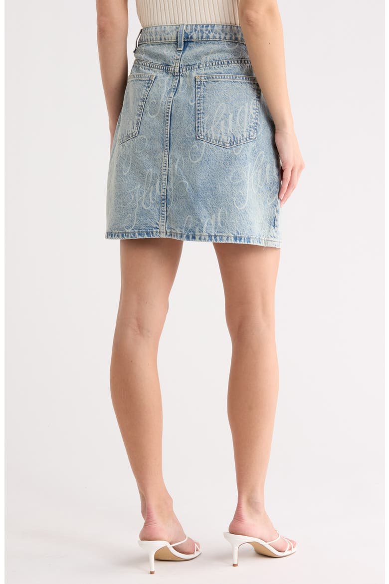 Gami Denim Skirt, Alternate, color, BLUE
