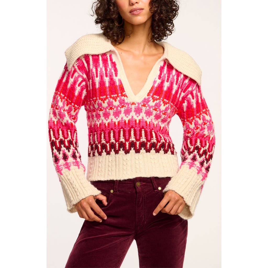Ramy Brook Augustus Sweater In Red