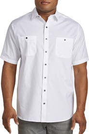 Synrgy by DXL Textured Solid Sport Shirt