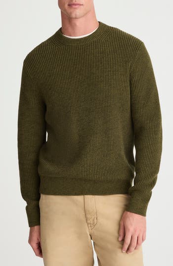 Madewell Marled Cotton Shaker Stitch Crewneck Sweater | Nordstrom