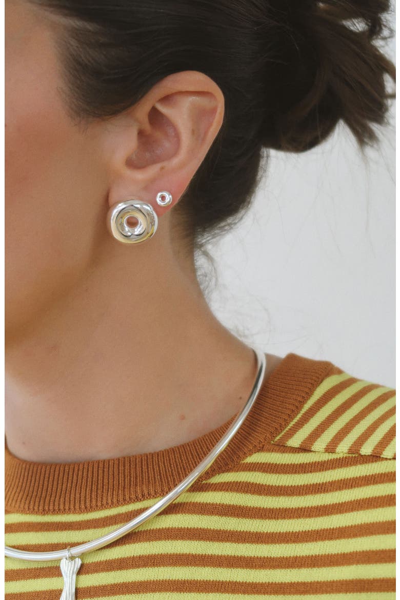 The Neck Cuff Necklace, Alternate, color, White Silver