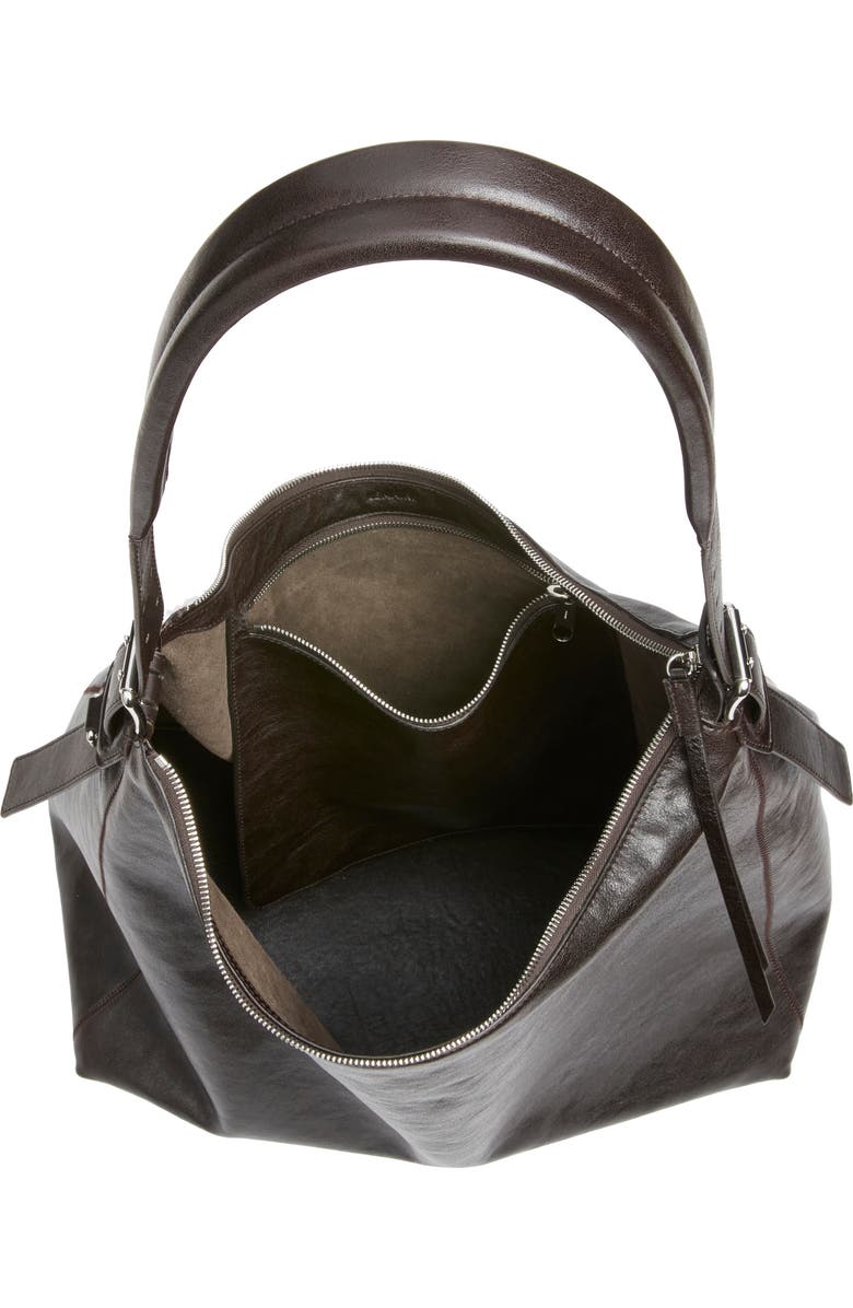 Lemaire Belted Hobo Bag, Alternate, color, Dark Chocolate