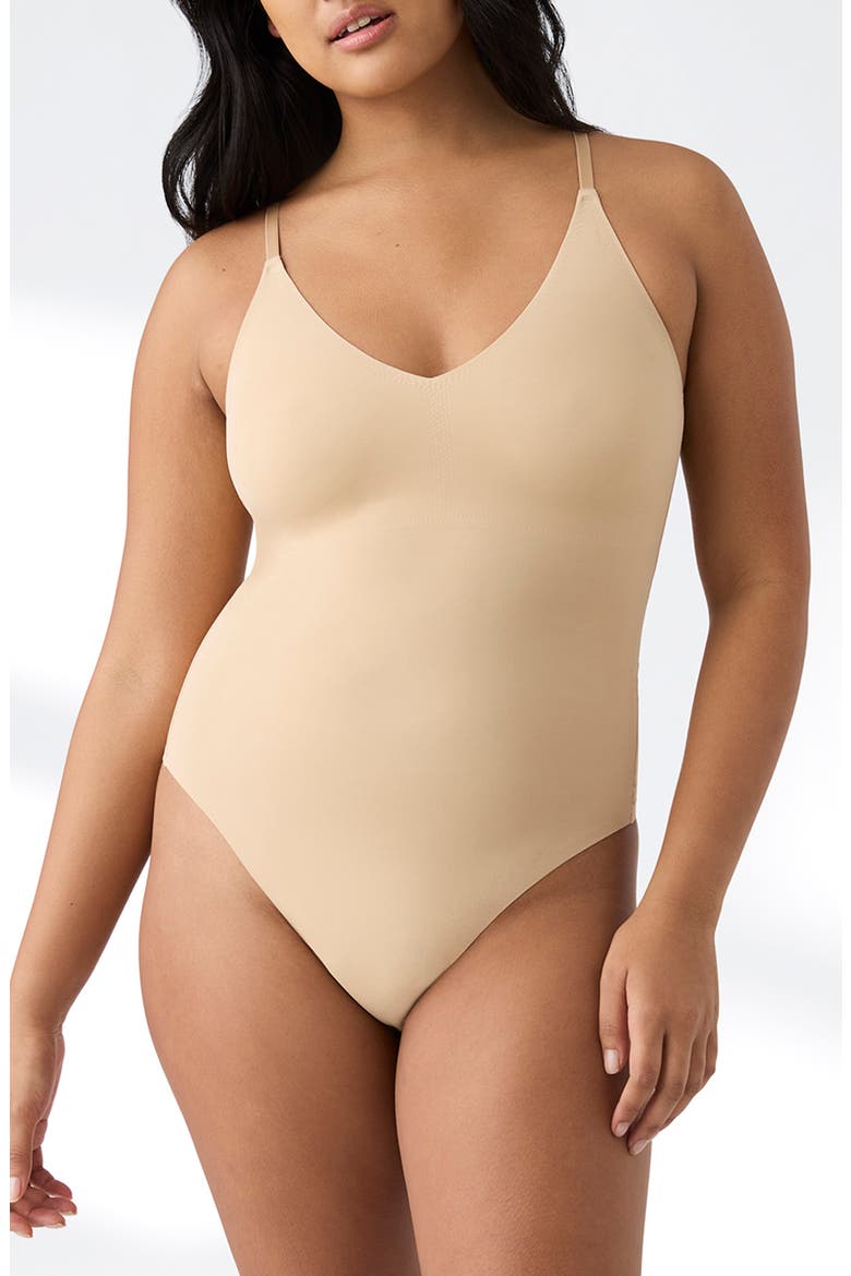 True Body Every Day Smoothing Bodysuit, Main, color, DESERT