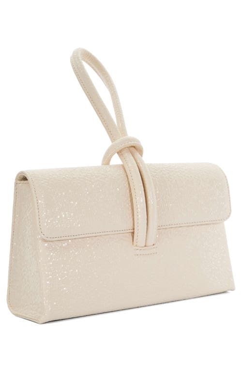 Dune London Brynie Faux Leather Wristlet In Ecru