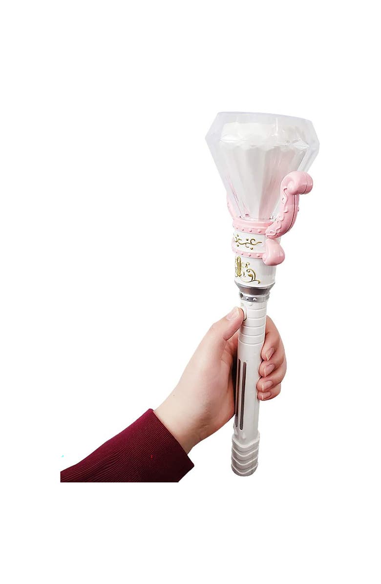 ArtCreativity Lightup Spinning Diamond Wand White, 13.5 Inch Fairy Princess, Alternate, color, White