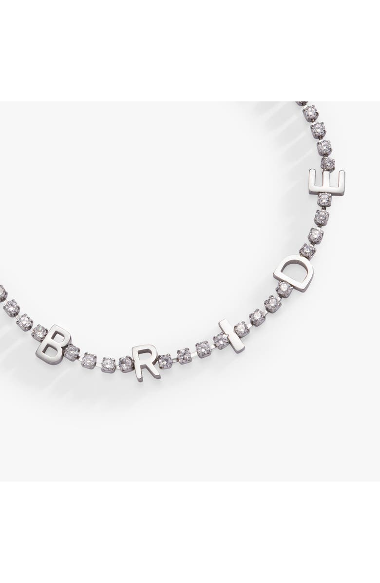 Alex and Ani Bride Tennis Chain Bracelet, Alternate, color, Silver